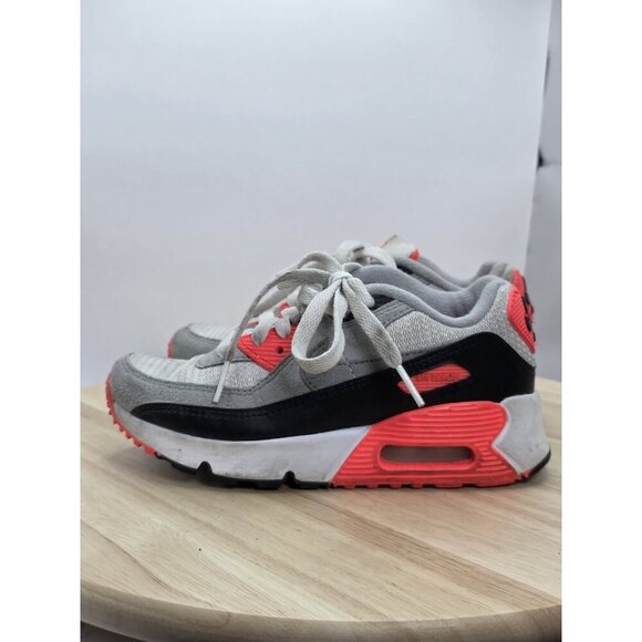 Nike Air Max 90 Toddler Size 13C Red/White/Dark Gray Sneakers DC8332-100 - Picture 1 of 9